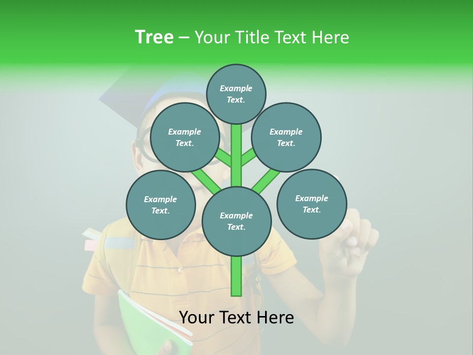 Graduation Smiling Lad PowerPoint Template
