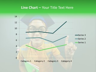 Graduation Smiling Lad PowerPoint Template
