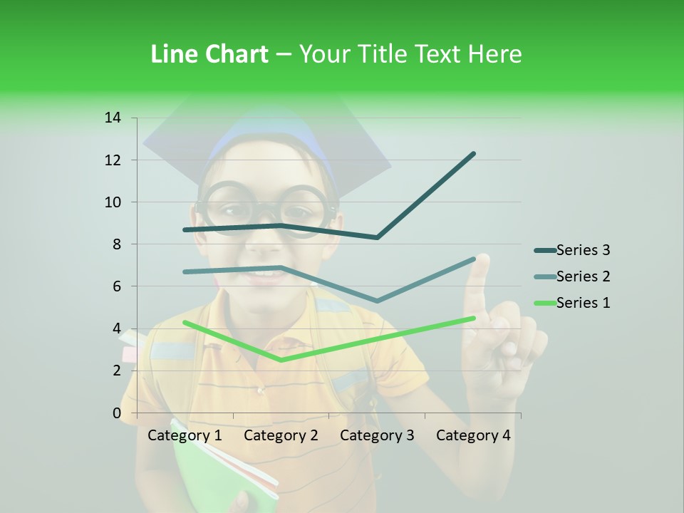 Graduation Smiling Lad PowerPoint Template