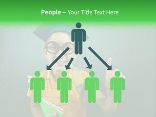 Graduation Smiling Lad PowerPoint Template