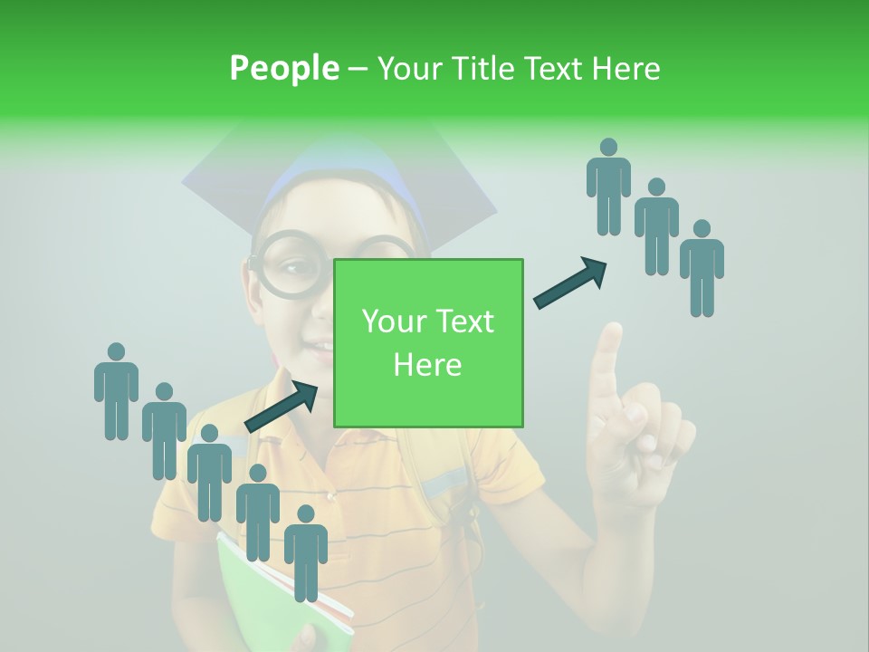 Graduation Smiling Lad PowerPoint Template