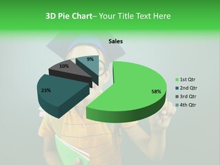 Graduation Smiling Lad PowerPoint Template