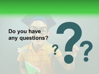 Graduation Smiling Lad PowerPoint Template