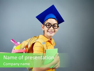 Grade Handsome Youth PowerPoint Template