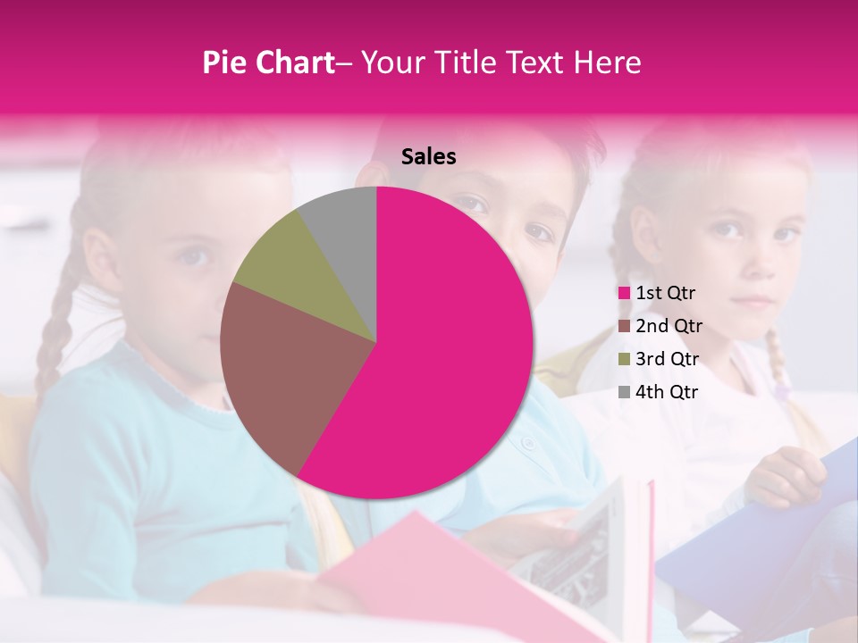 Schoolkid Together Caucasian PowerPoint Template
