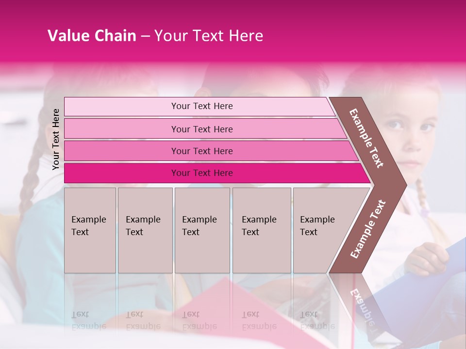 Schoolkid Together Caucasian PowerPoint Template