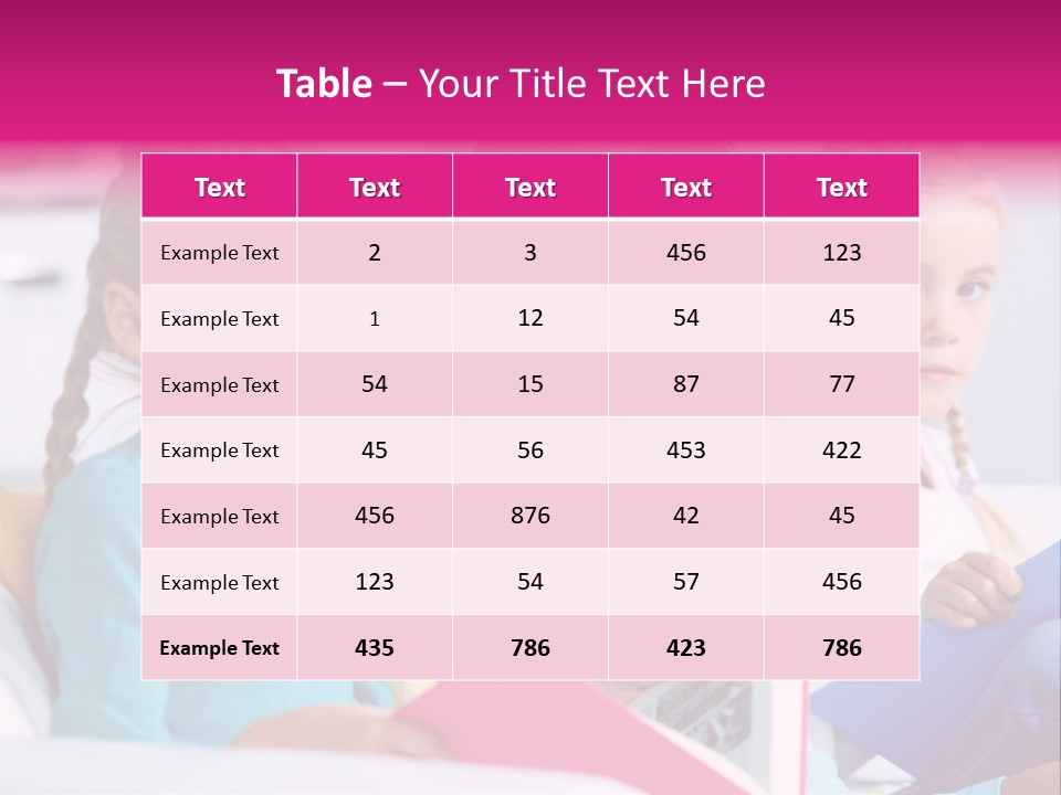 Schoolkid Together Caucasian PowerPoint Template