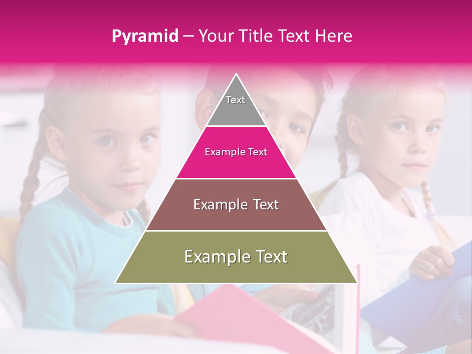 Schoolkid Together Caucasian PowerPoint Template