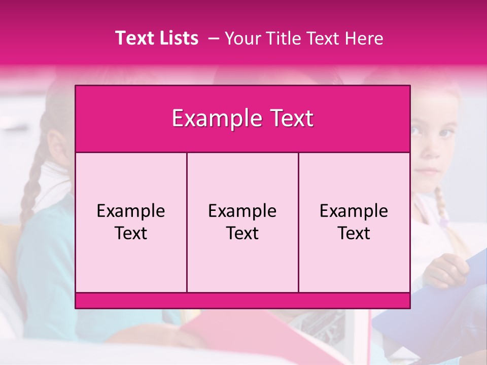 Schoolkid Together Caucasian PowerPoint Template