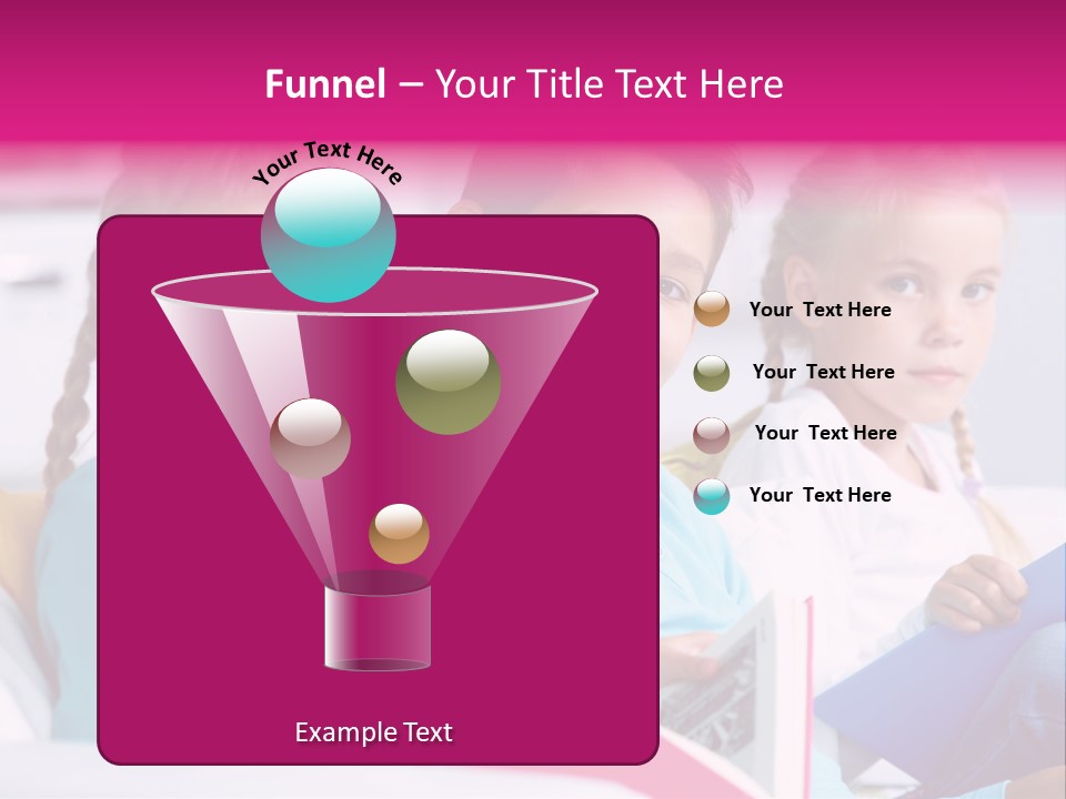 Schoolkid Together Caucasian PowerPoint Template