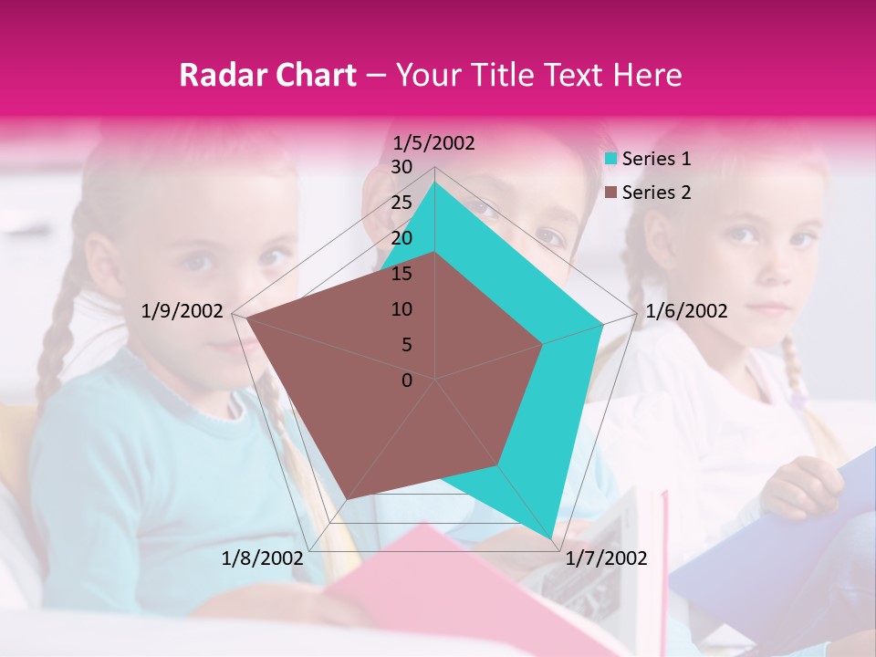 Schoolkid Together Caucasian PowerPoint Template