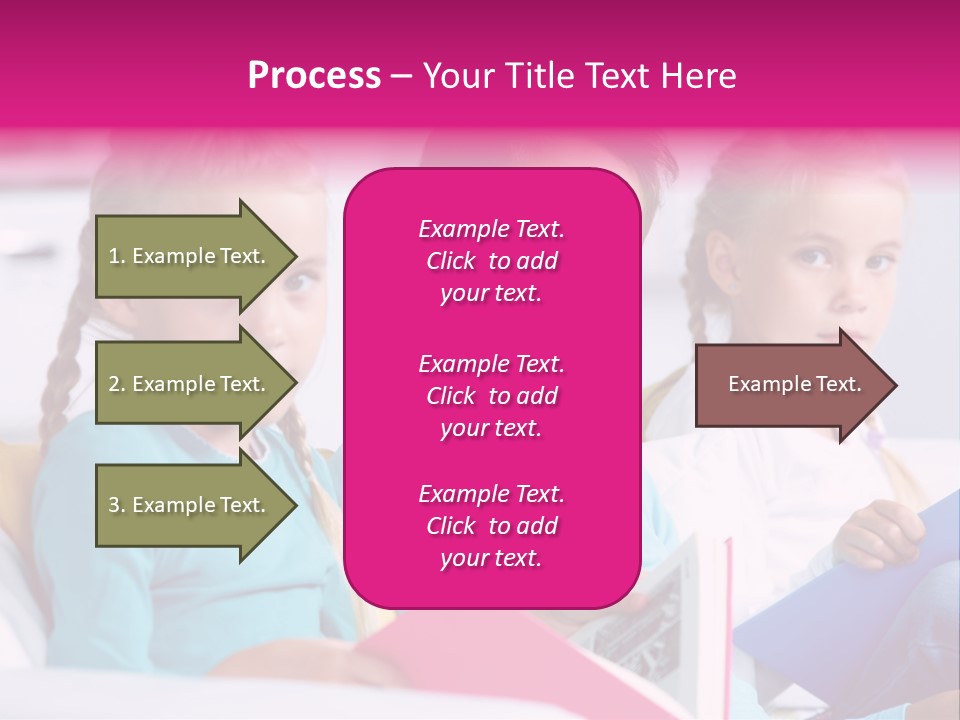Schoolkid Together Caucasian PowerPoint Template