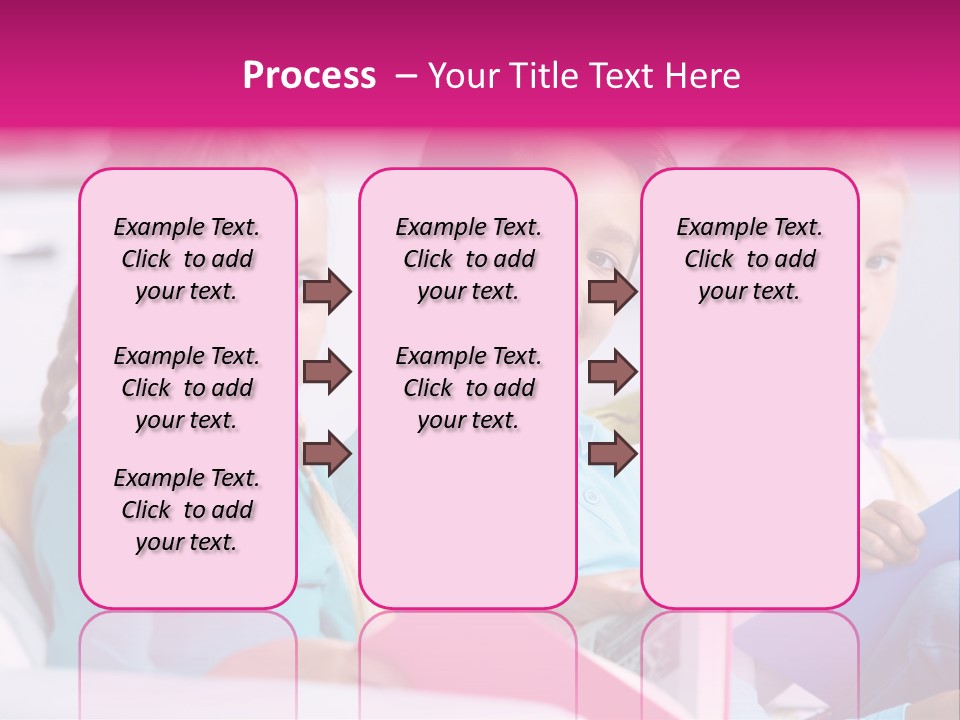 Schoolkid Together Caucasian PowerPoint Template