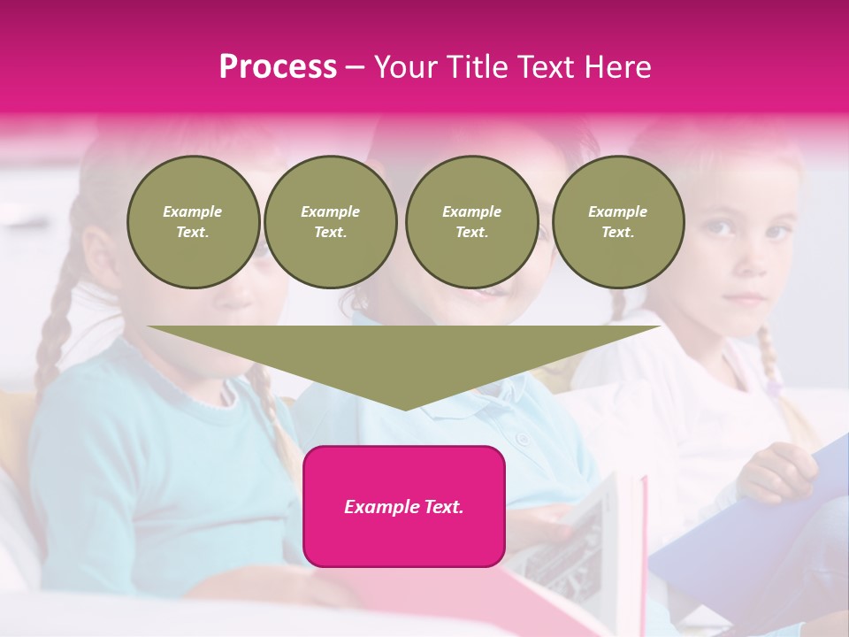 Schoolkid Together Caucasian PowerPoint Template