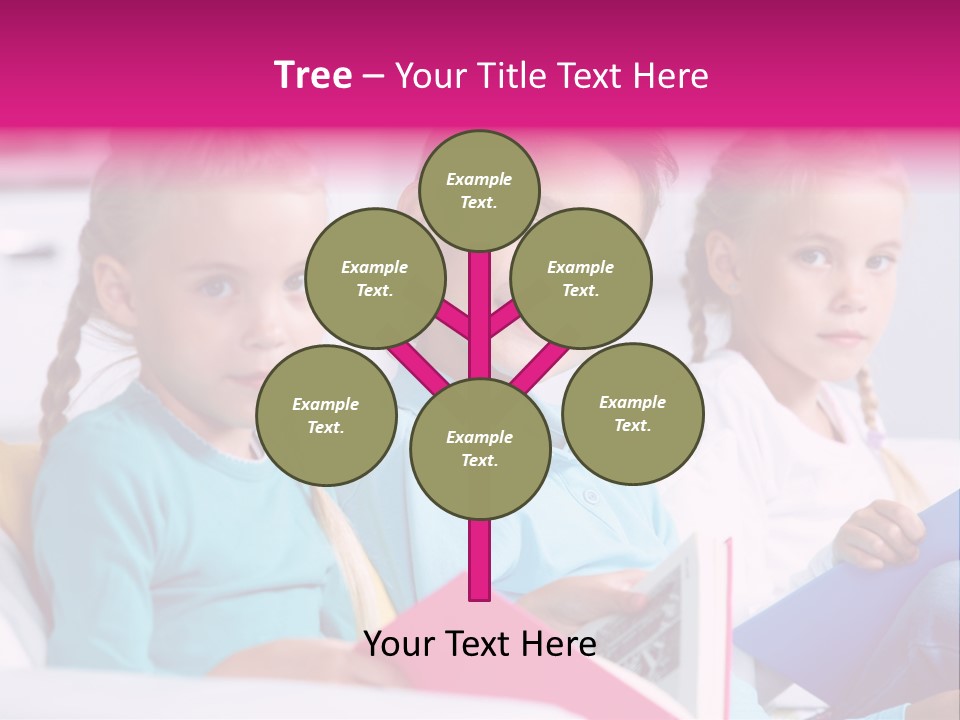 Schoolkid Together Caucasian PowerPoint Template