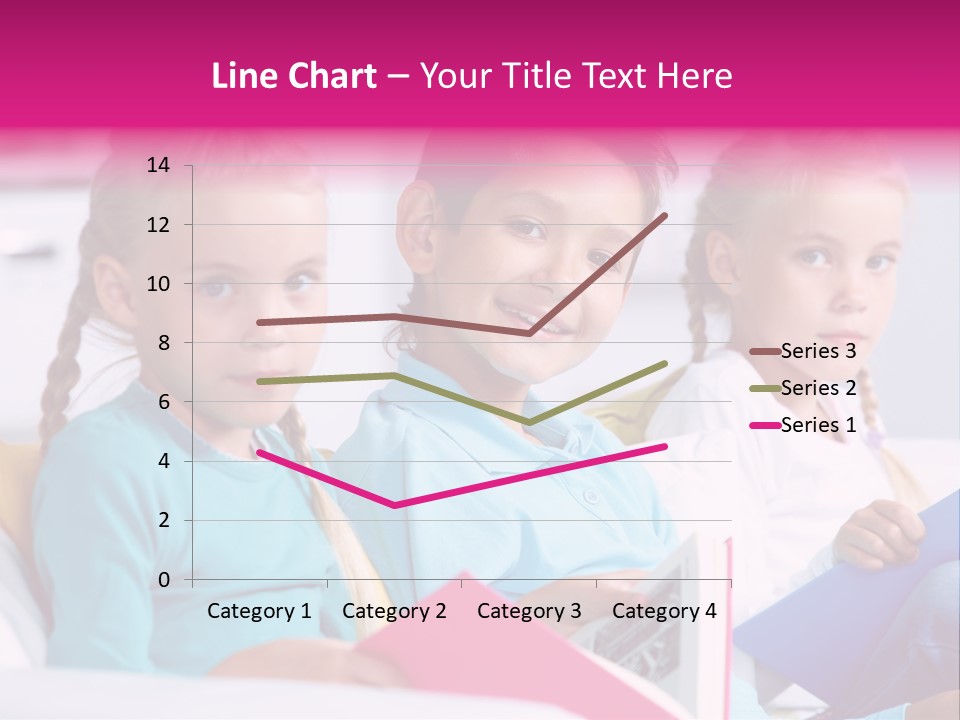 Schoolkid Together Caucasian PowerPoint Template