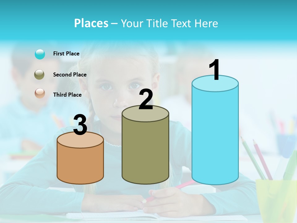 Looking Colour Picture PowerPoint Template