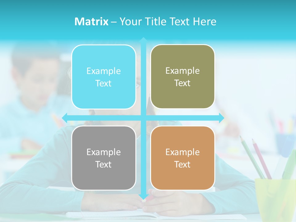 Looking Colour Picture PowerPoint Template