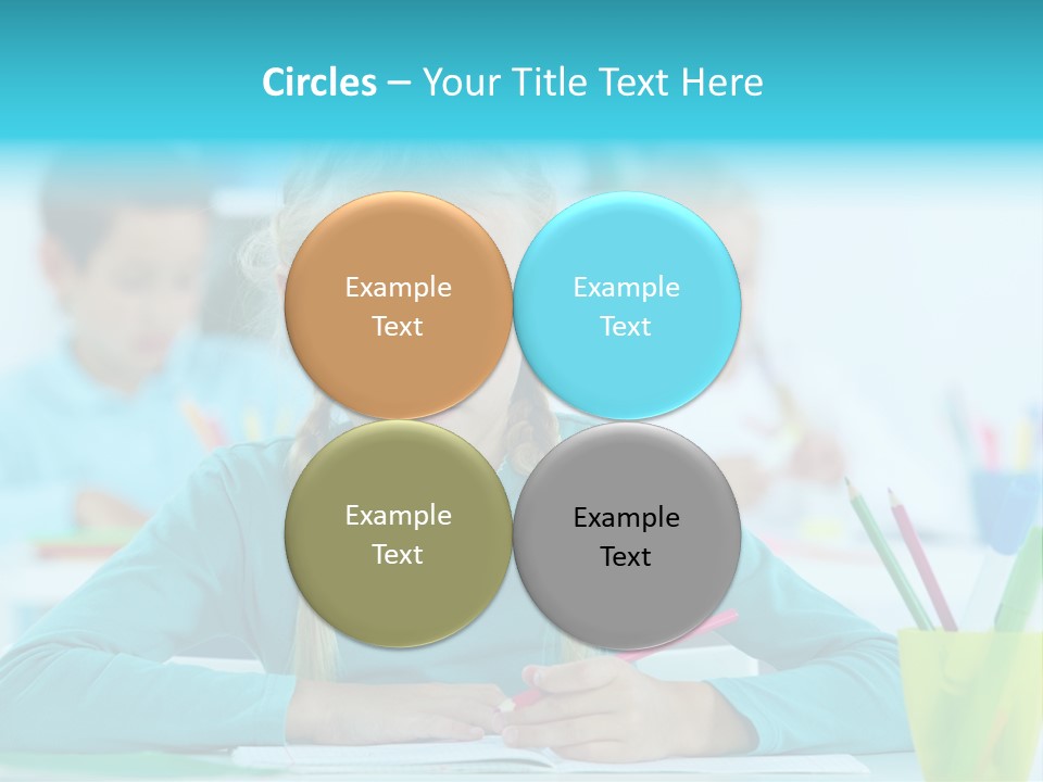 Looking Colour Picture PowerPoint Template