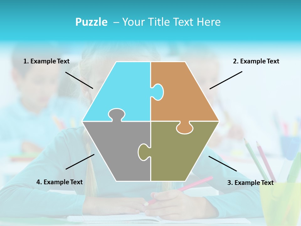 Looking Colour Picture PowerPoint Template