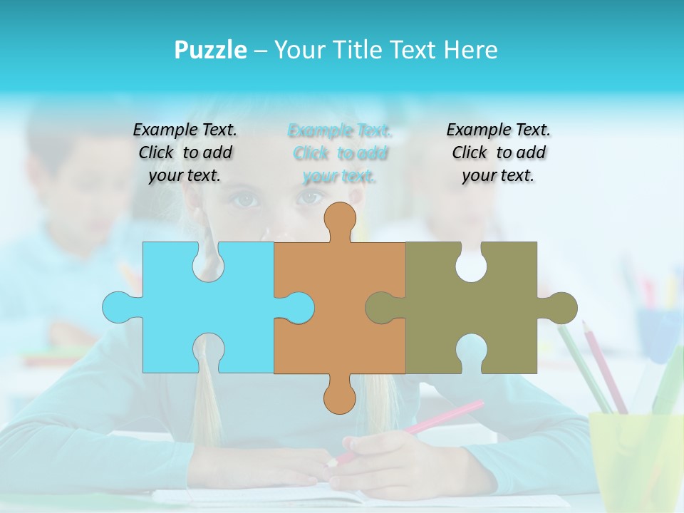 Looking Colour Picture PowerPoint Template