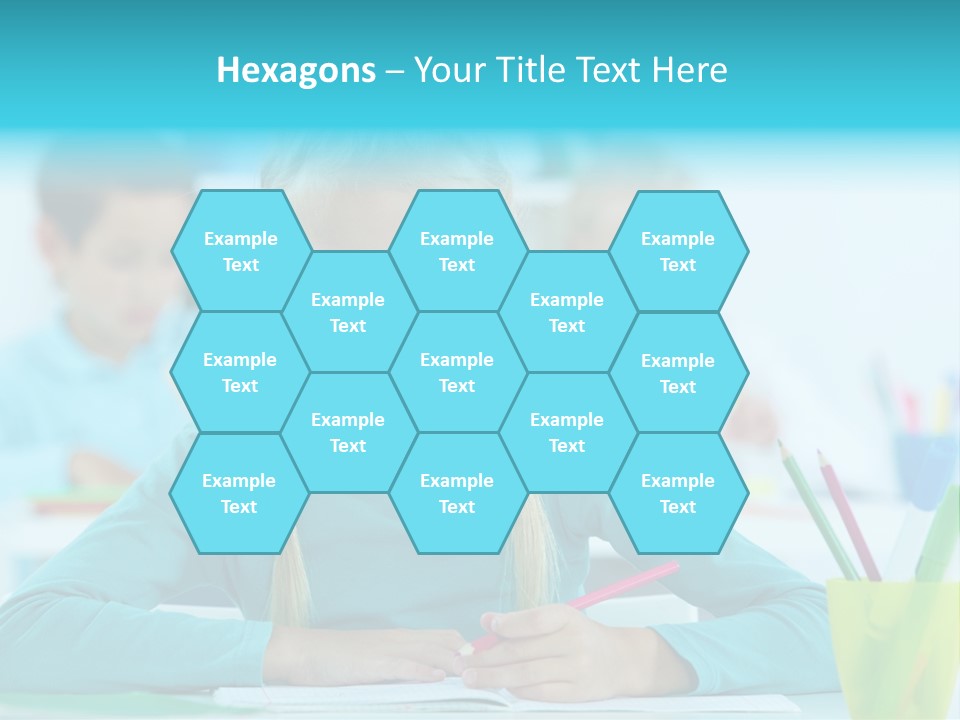 Looking Colour Picture PowerPoint Template