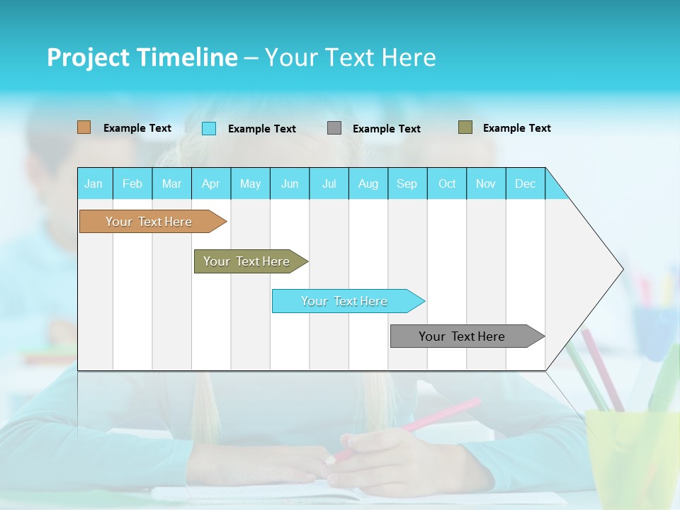 Looking Colour Picture PowerPoint Template
