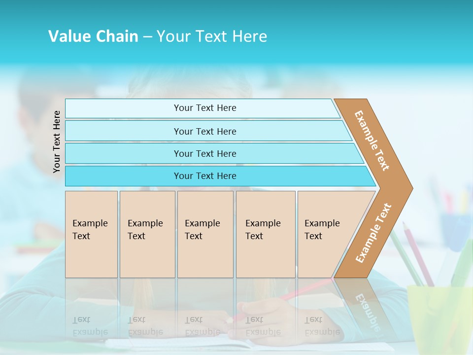 Looking Colour Picture PowerPoint Template