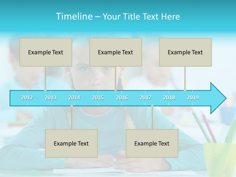 Looking Colour Picture PowerPoint Template
