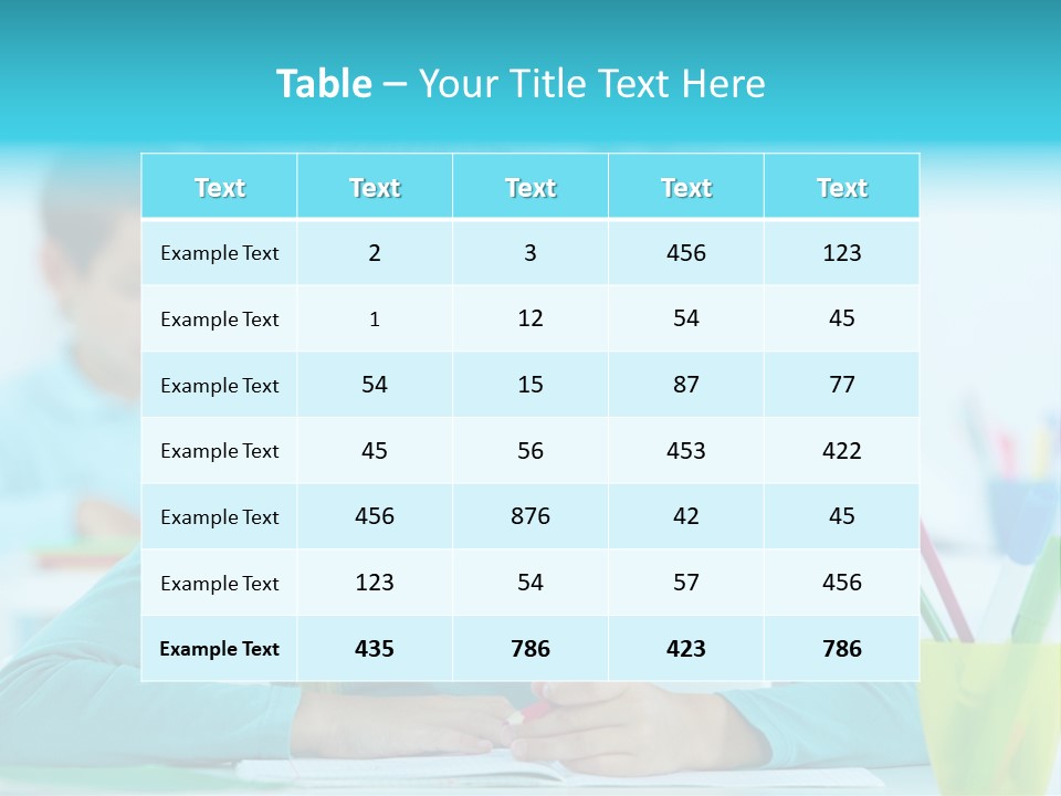 Looking Colour Picture PowerPoint Template