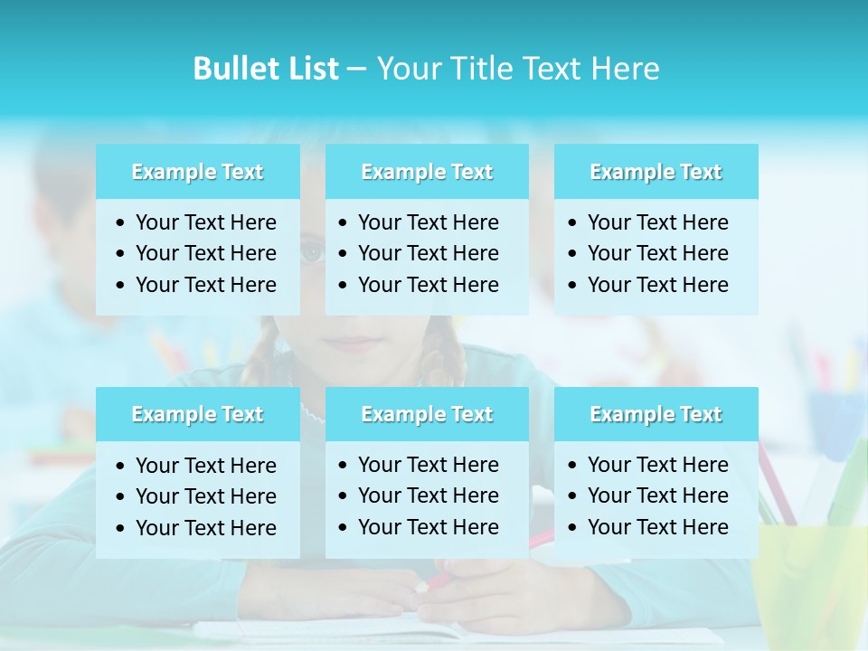Looking Colour Picture PowerPoint Template