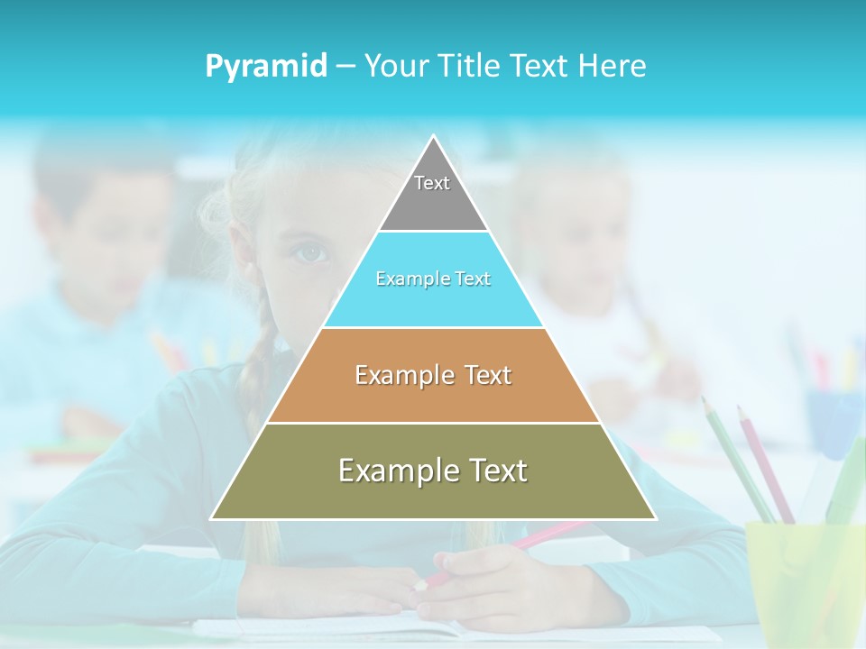 Looking Colour Picture PowerPoint Template