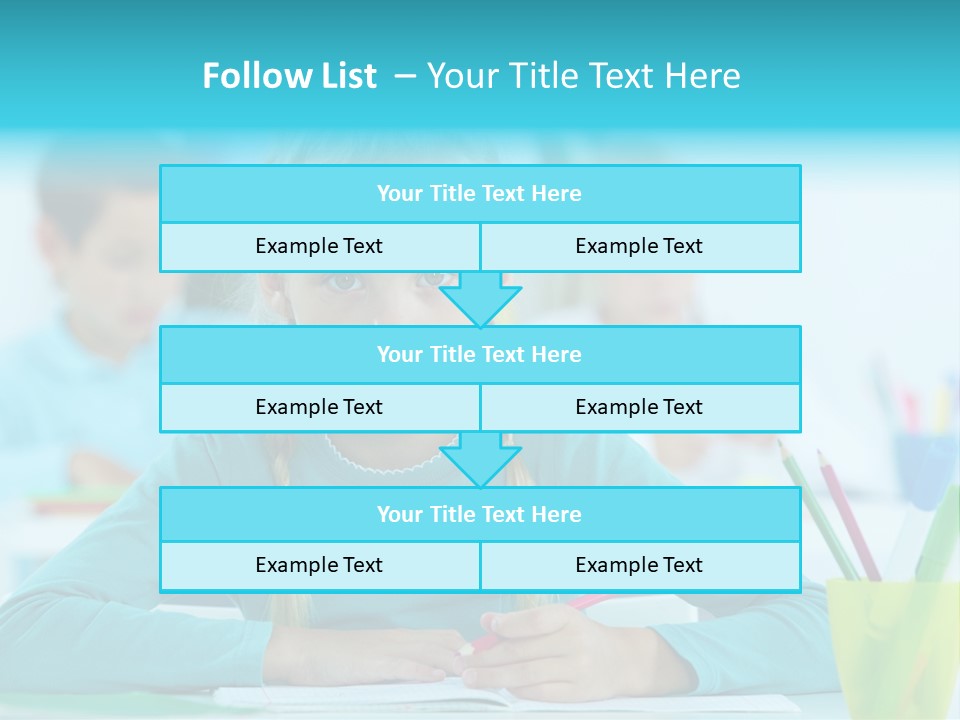Looking Colour Picture PowerPoint Template