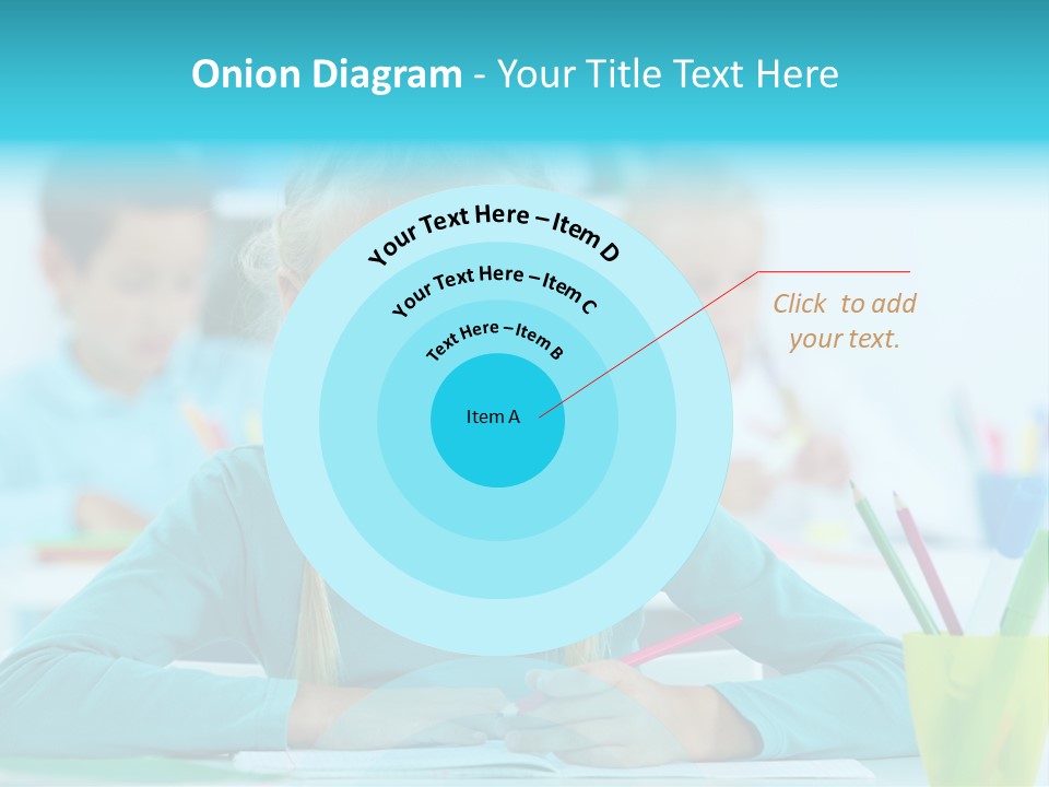 Looking Colour Picture PowerPoint Template