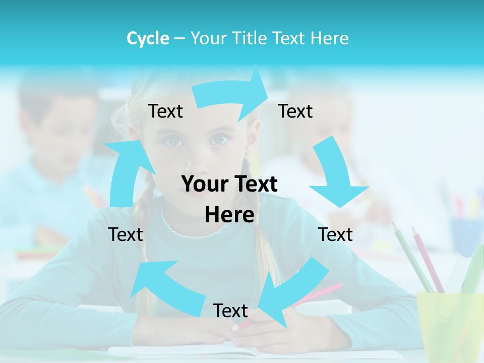 Looking Colour Picture PowerPoint Template