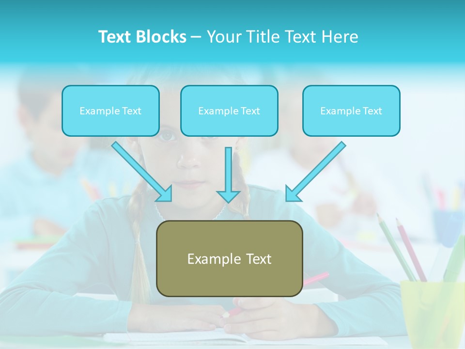 Looking Colour Picture PowerPoint Template