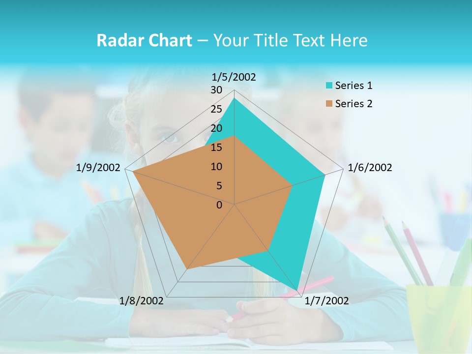 Looking Colour Picture PowerPoint Template