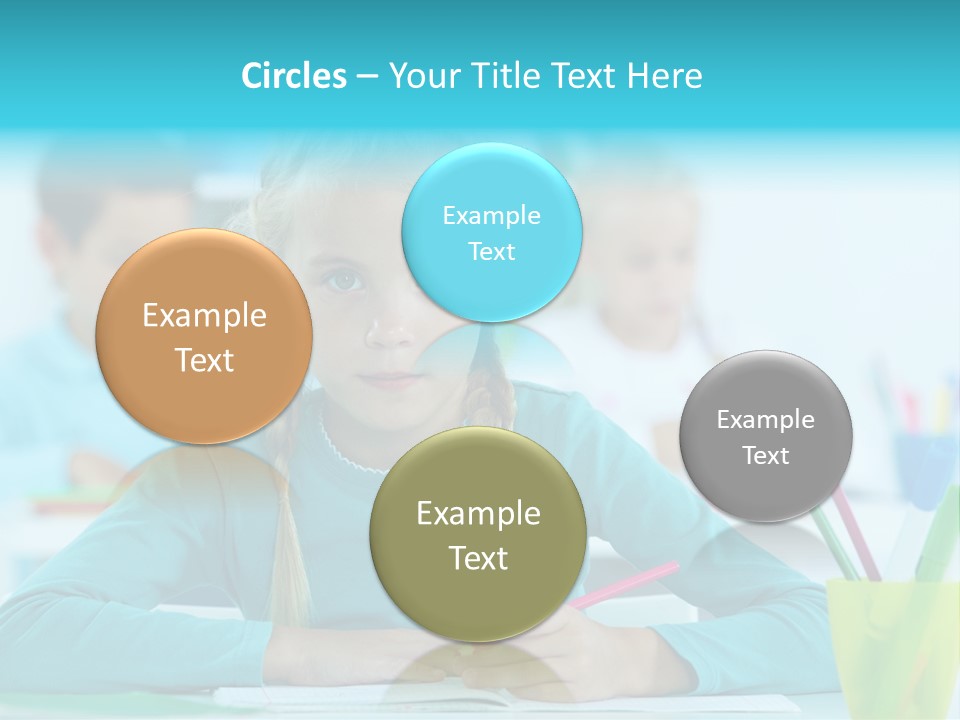 Looking Colour Picture PowerPoint Template