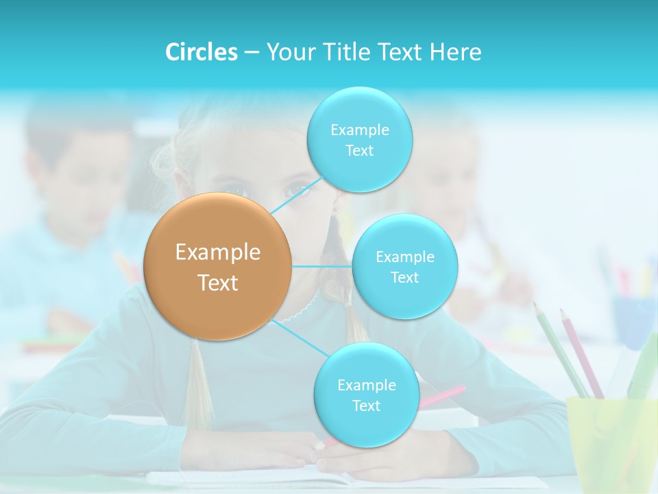 Looking Colour Picture PowerPoint Template