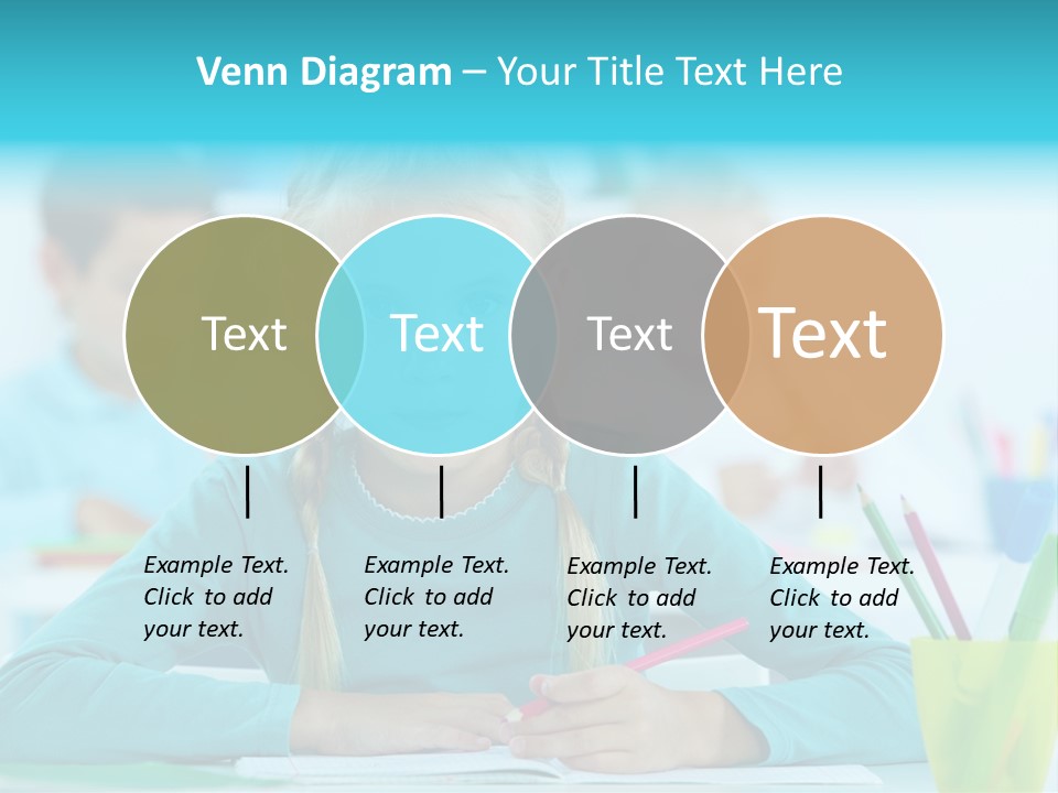 Looking Colour Picture PowerPoint Template