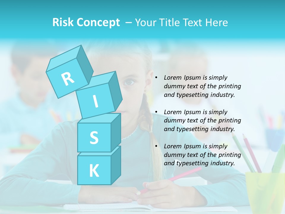 Looking Colour Picture PowerPoint Template