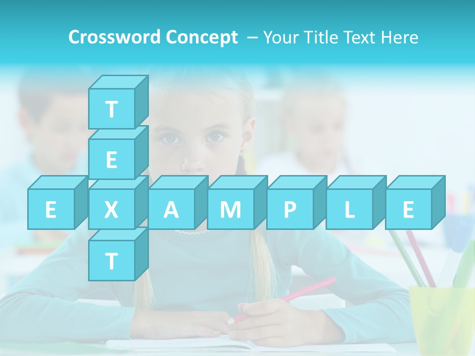 Looking Colour Picture PowerPoint Template