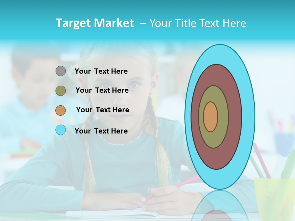 Looking Colour Picture PowerPoint Template