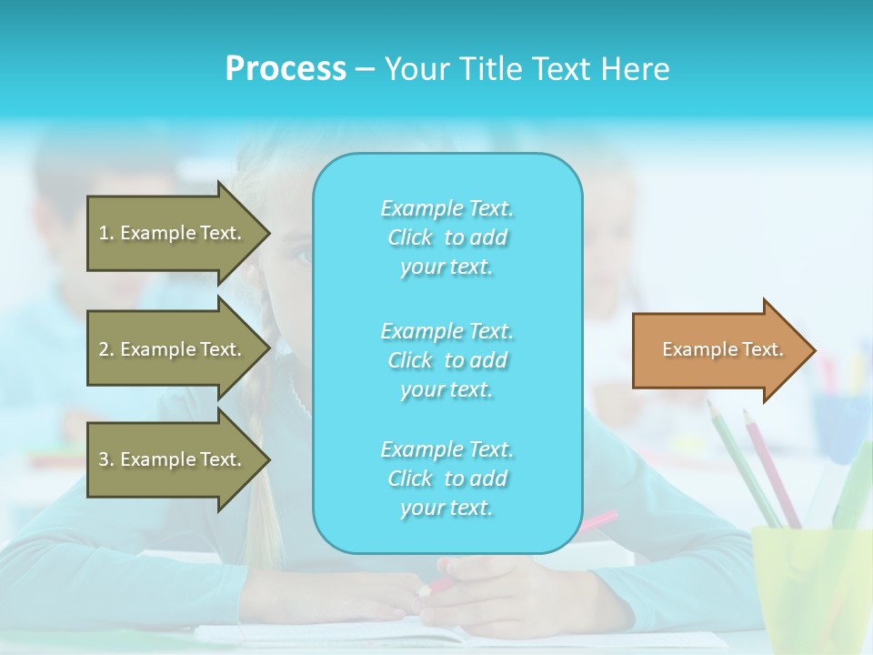Looking Colour Picture PowerPoint Template