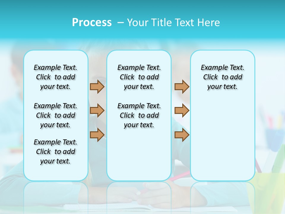 Looking Colour Picture PowerPoint Template