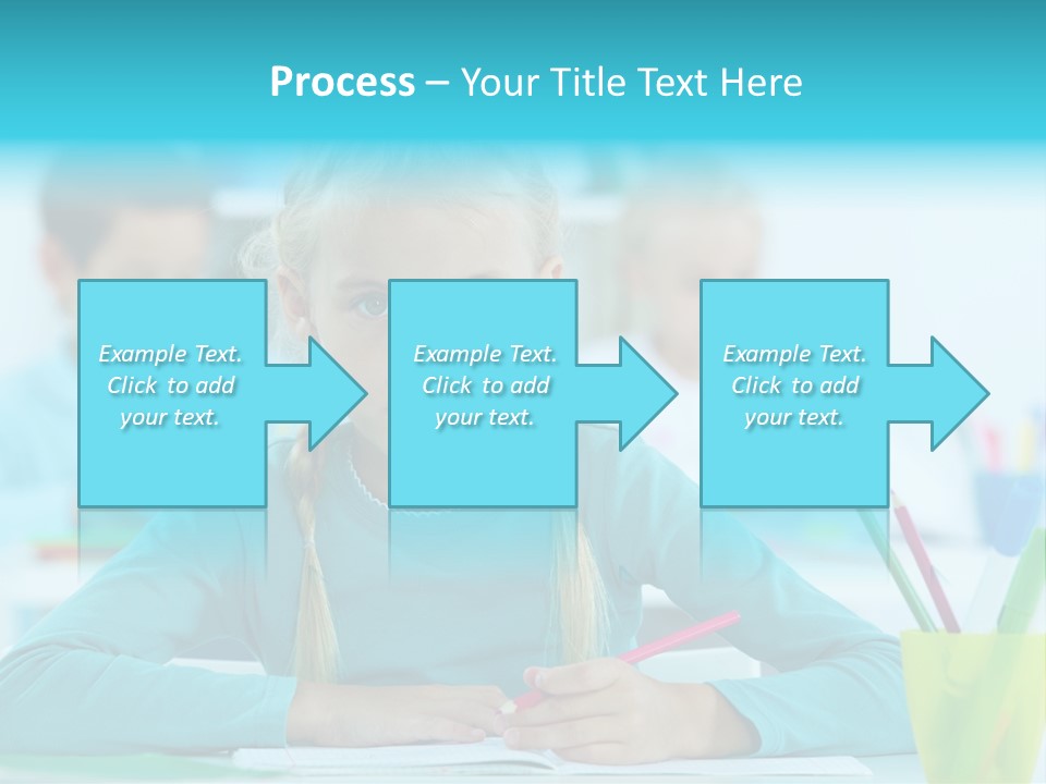 Looking Colour Picture PowerPoint Template