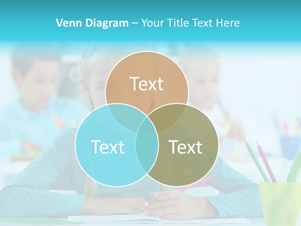 Looking Colour Picture PowerPoint Template