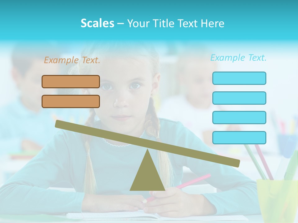 Looking Colour Picture PowerPoint Template