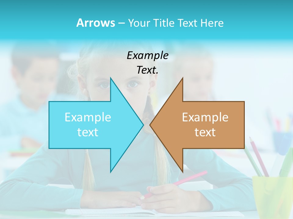 Looking Colour Picture PowerPoint Template