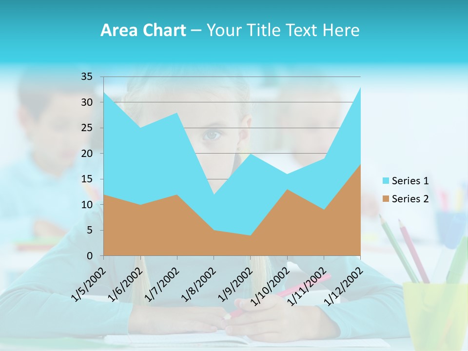 Looking Colour Picture PowerPoint Template